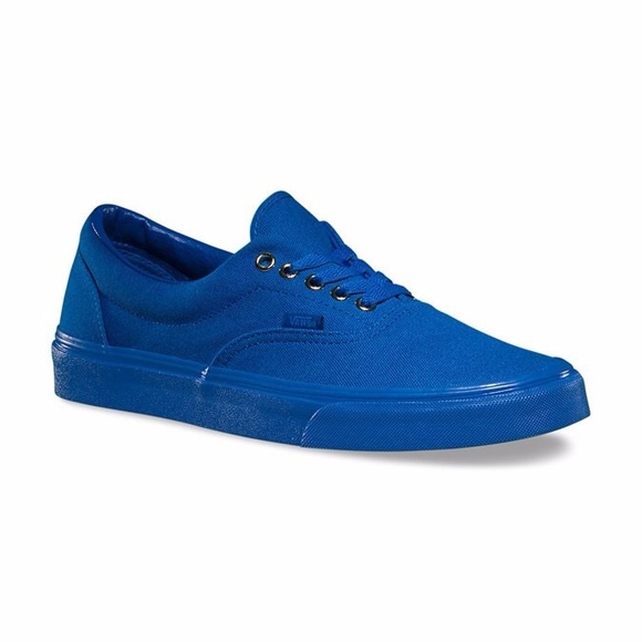 Vans Era Mens Blue Canvas Lace Up Sneaker Shoes - Picture 5 of 7